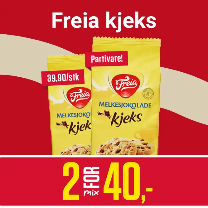 Freia Kjeks - 2 for 40,-